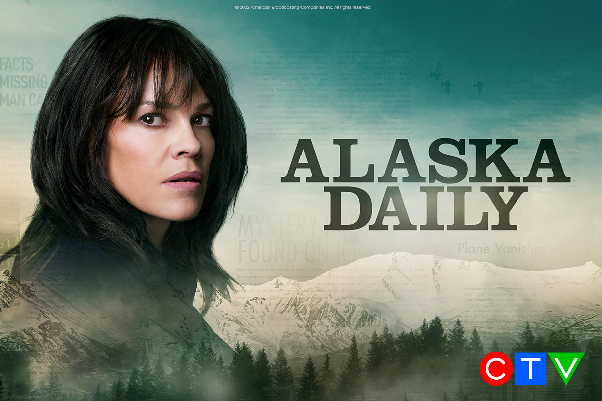 Eileen Fitzgerald leaves her high-profile life behind to join a daily metro newspaper in Alaska. New series starting Oct 6 on CTV.
