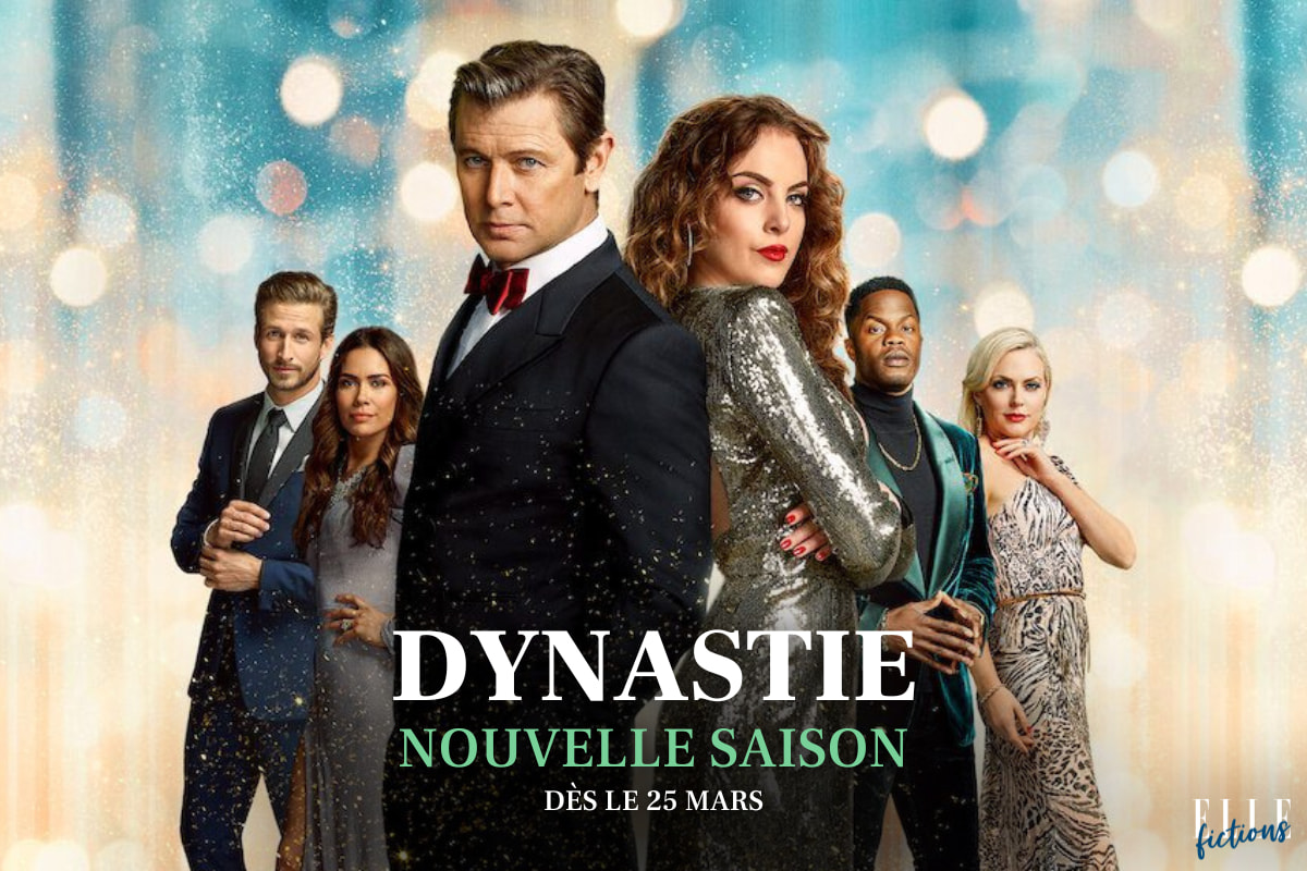 Watch season 5 of Dynasty starting March 25 on Elle Fictions.