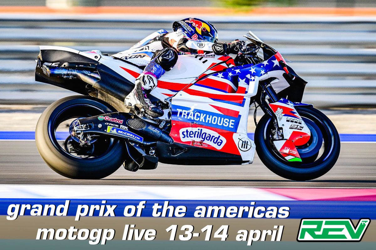 The only North American stop for the continental circus that is MotoGP—the Grand Prix of The Americas from Austin, Texas—comes to you LIVE on REV TV! 