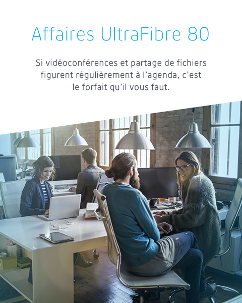 Affaires UltraFibre 80, Forfait Internet d’affaires de Cogeco