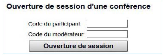 Fenêtre de connexion à l’Interface Web du modérateur