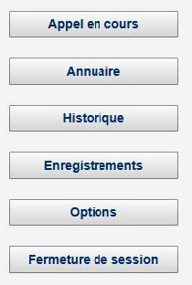 Options de l’interface Web du modérateur
