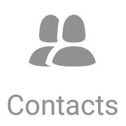 Icône de l’onglet Contacts